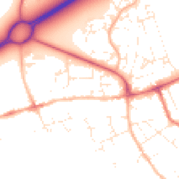 Daytime road noise heatmap for BH23 1HJ