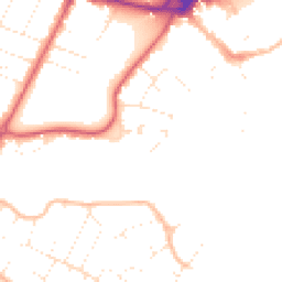 Daytime road noise heatmap for BH23 1NX