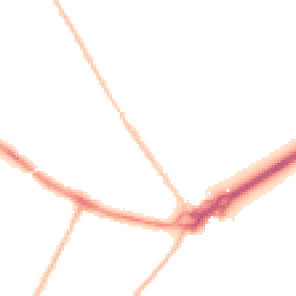 Night-time road noise heatmap for BH23 1QQ