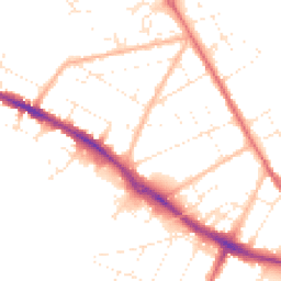 Daytime road noise heatmap for BH23 2BU
