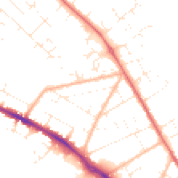 Daytime road noise heatmap for BH23 2DF
