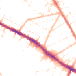 Daytime road noise heatmap for BH23 2DL