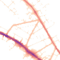 Daytime road noise heatmap for BH23 2DP
