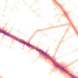 Daytime road noise heatmap for BH23 2FX