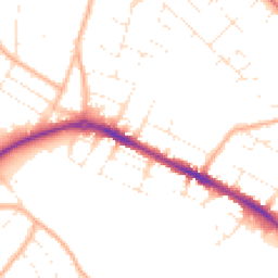 Daytime road noise heatmap for BH23 2FZ