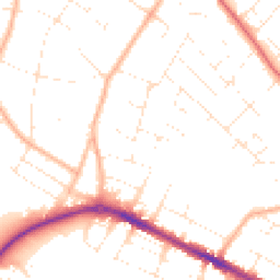Daytime road noise heatmap for BH23 2HL