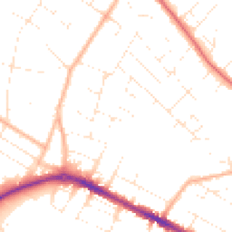 Daytime road noise heatmap for BH23 2HP