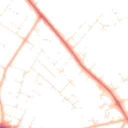 Daytime road noise heatmap for BH23 2JG
