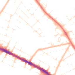 Daytime road noise heatmap for BH23 2JJ