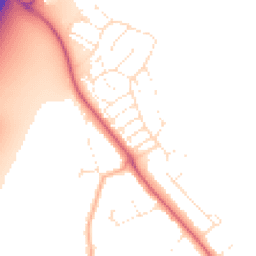 Daytime road noise heatmap for BH23 2SB