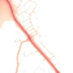 Daytime road noise heatmap for BH23 2UJ