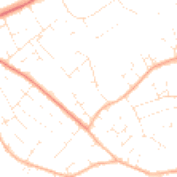Daytime road noise heatmap for BH23 3ET