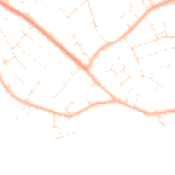 Daytime road noise heatmap for BH23 3HT