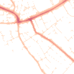 Daytime road noise heatmap for BH23 3JP