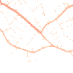 Daytime road noise heatmap for BH23 3JY