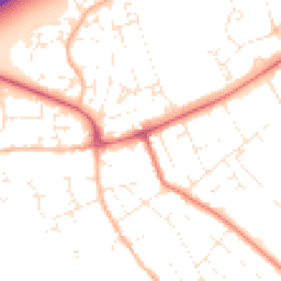 Daytime road noise heatmap for BH23 3PF