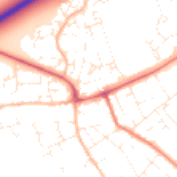 Daytime road noise heatmap for BH23 3PG