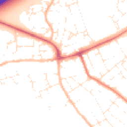 Daytime road noise heatmap for BH23 3PH