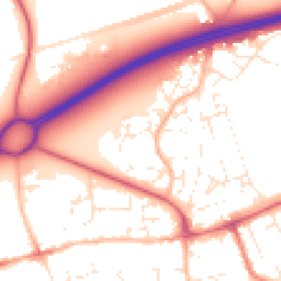 Daytime road noise heatmap for BH23 3ST