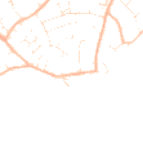 Daytime road noise heatmap for BH23 4AX