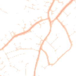 Daytime road noise heatmap for BH23 4DR