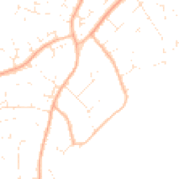 Daytime road noise heatmap for BH23 4ED