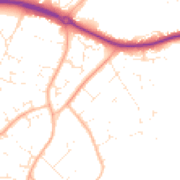 Daytime road noise heatmap for BH23 4HA