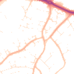 Daytime road noise heatmap for BH23 4JL