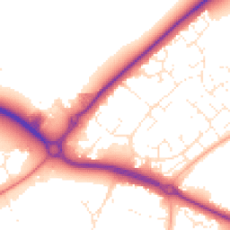 Daytime road noise heatmap for BH23 4NN
