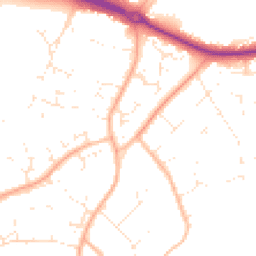 Daytime road noise heatmap for BH23 4TD