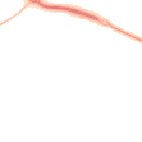 Night-time road noise heatmap for BH23 4TL