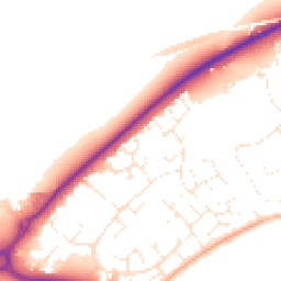 Daytime road noise heatmap for BH23 4UA