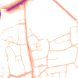 Daytime road noise heatmap for BH23 5AN