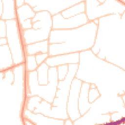 Daytime road noise heatmap for BH23 5AT