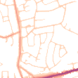 Daytime road noise heatmap for BH23 5AU