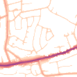 Daytime road noise heatmap for BH23 5BE