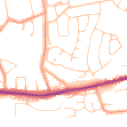 Daytime road noise heatmap for BH23 5BL