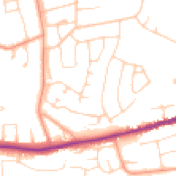 Daytime road noise heatmap for BH23 5BT