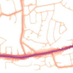 Daytime road noise heatmap for BH23 5BX
