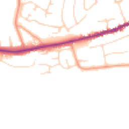 Daytime road noise heatmap for BH23 5DH