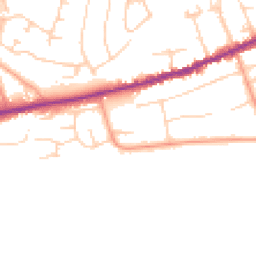 Daytime road noise heatmap for BH23 5DL
