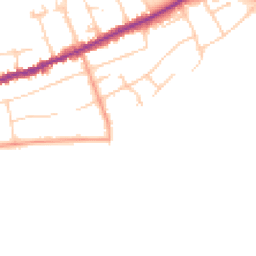 Daytime road noise heatmap for BH23 5JE