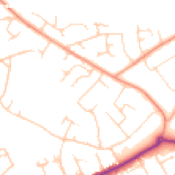 Daytime road noise heatmap for BH23 5LR
