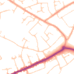 Daytime road noise heatmap for BH23 5LS