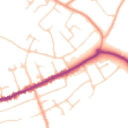 Daytime road noise heatmap for BH23 5LT