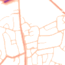 Daytime road noise heatmap for BH23 5NQ