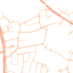 Daytime road noise heatmap for BH23 5PN