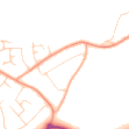 Daytime road noise heatmap for BH23 5QH