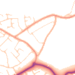 Daytime road noise heatmap for BH23 5QJ