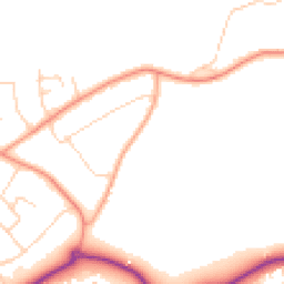 Daytime road noise heatmap for BH23 5QL